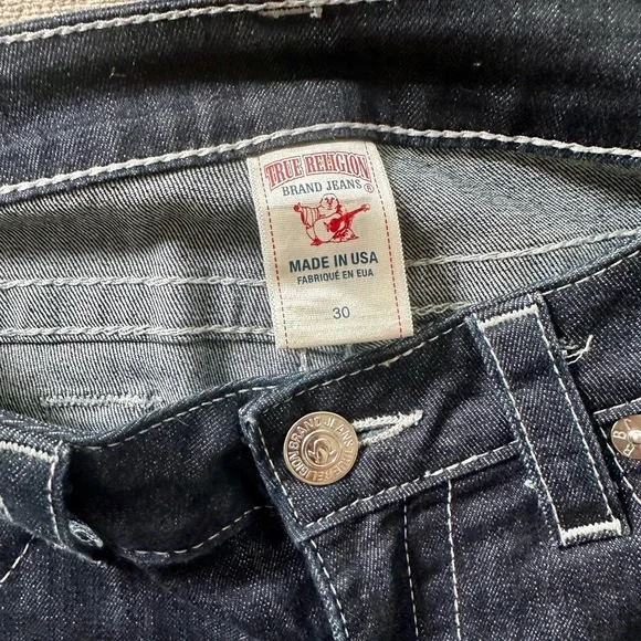 True Religion Dark Blue Boot Cut Jeans - Picture 4 of 7